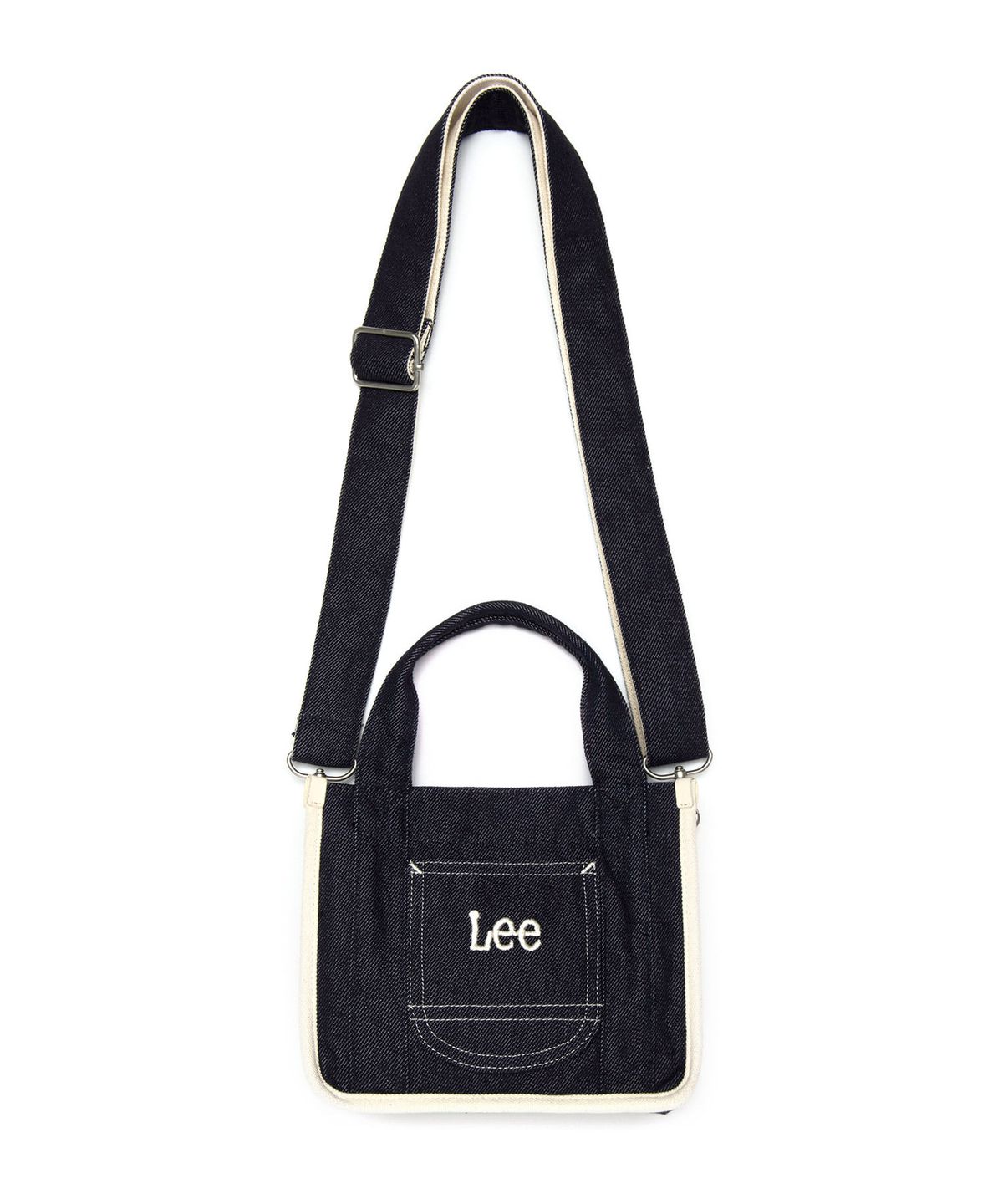 리(LEE) 코듀로이 스퀘어 투웨이 토트백 인디고 다크