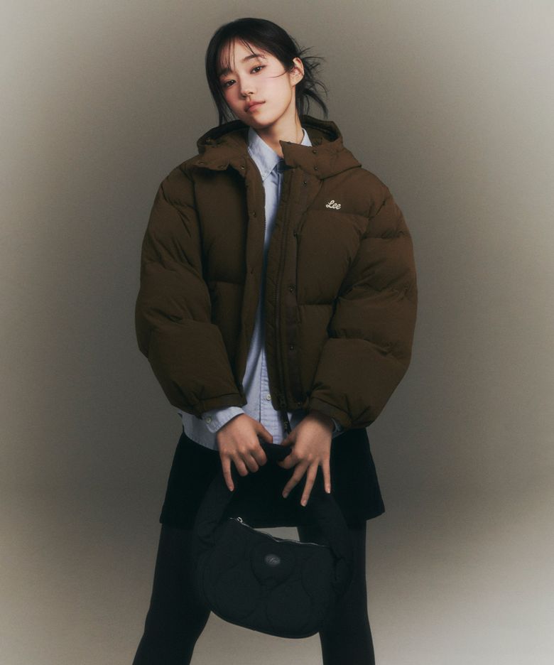 [노윤서 착장] 퀼팅 미니 호보백 블랙