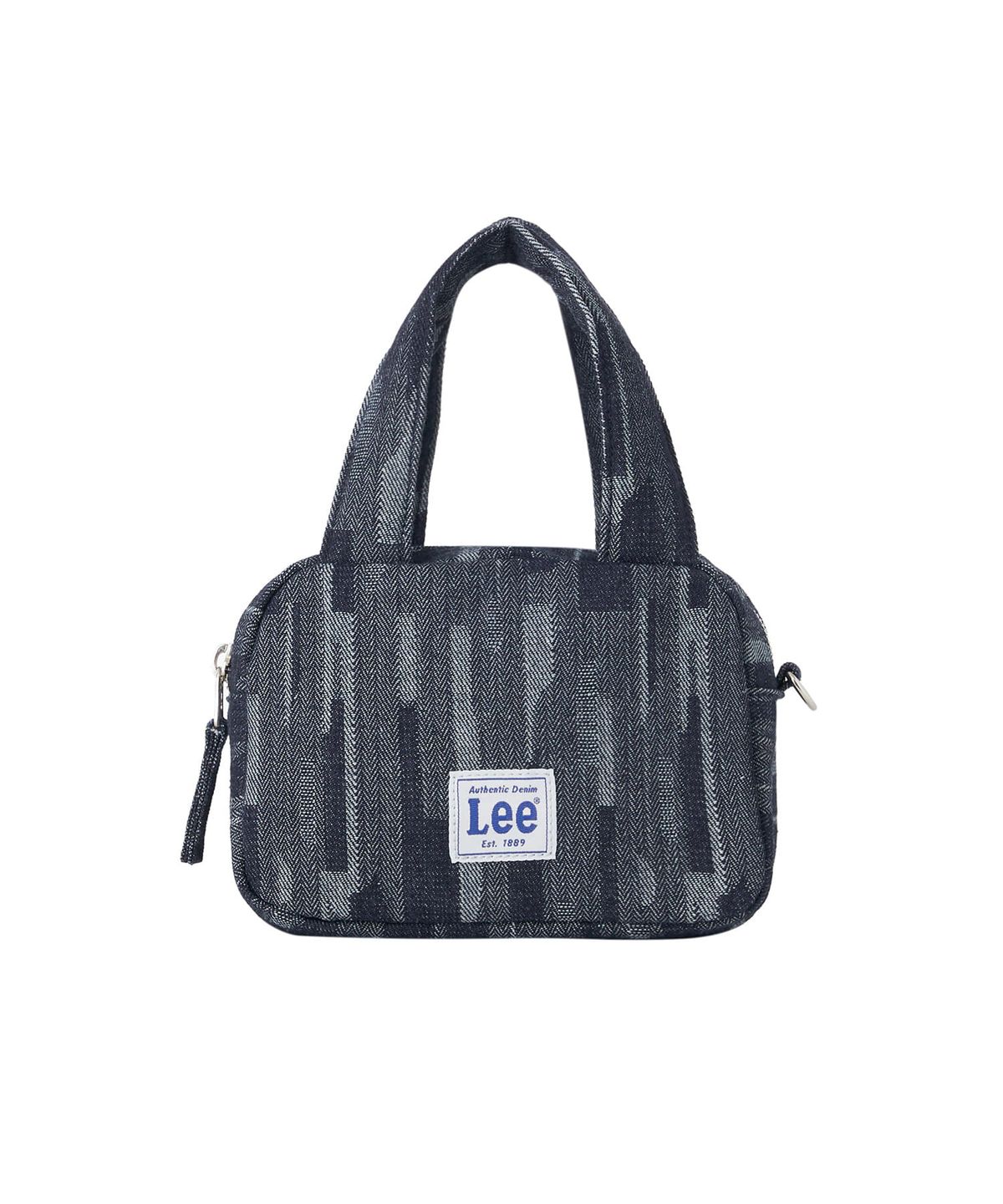 리(LEE) 데님 미니 볼링백 인디고 미듐
