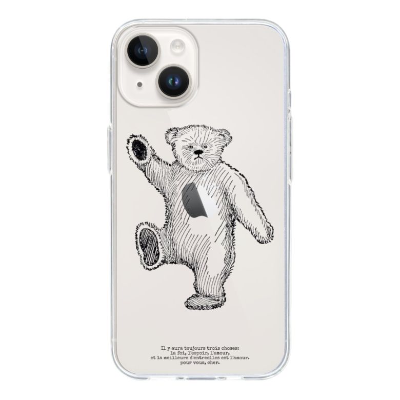 (jellyhard) aloha bear 투명 젤하드 아이폰 갤럭시 케이스