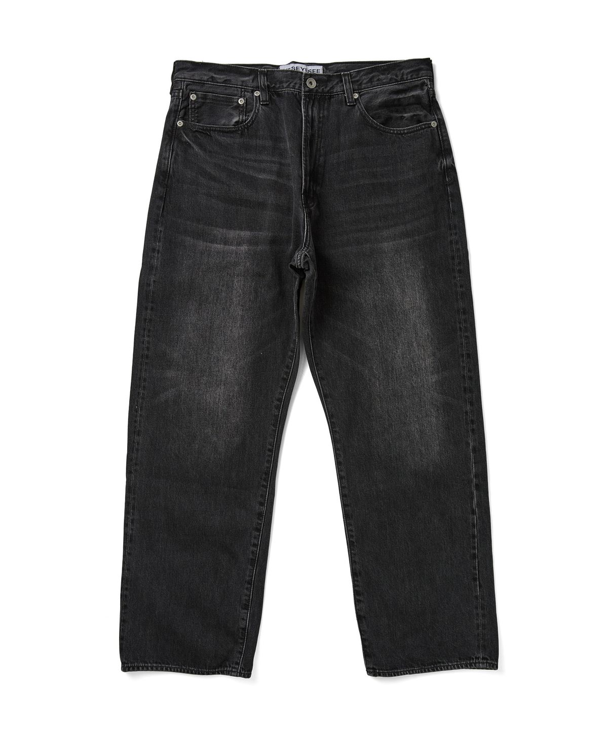예스아이씨(YESEYESEE) Standard Denim Pants Black