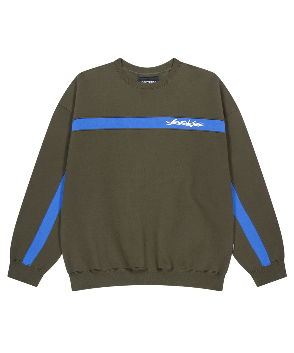 예스아이씨(YESEYESEE) Y.E.S Incision Sweatshirt Khaki