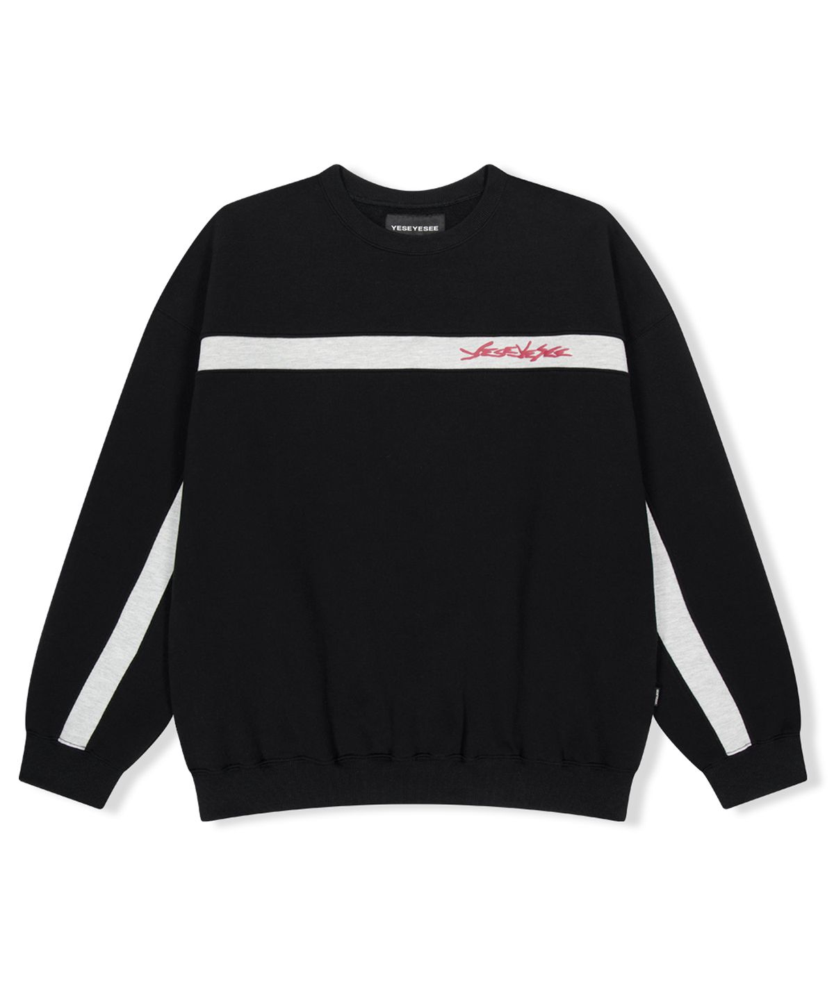 예스아이씨(YESEYESEE) Y.E.S Incision Sweatshirt Black