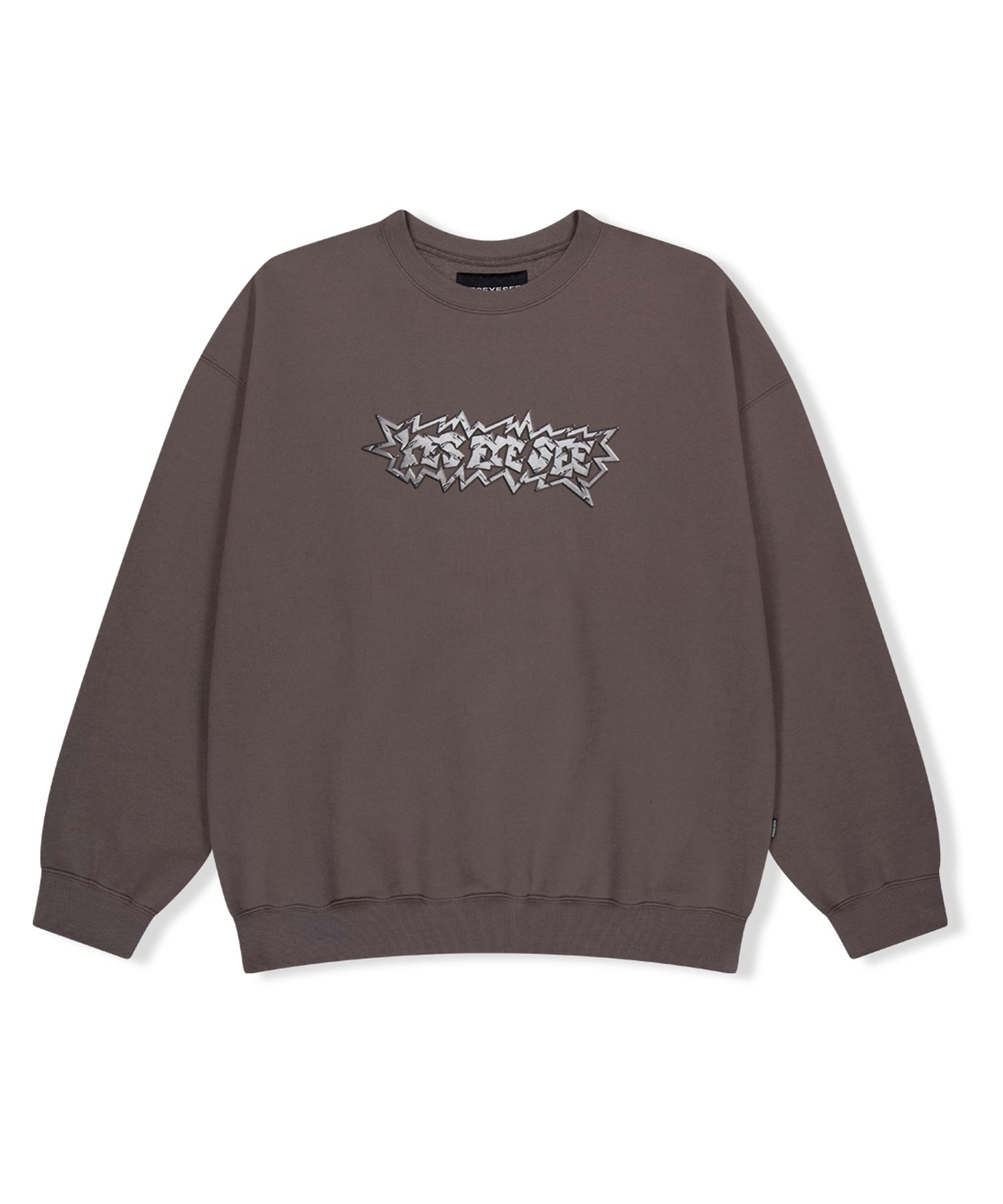 ☆YESEYESEE☆ YES Steel Logo Sweatshirt Cocoa MUSINSA | YESEYESEE Y.E.S Steel Logo Sweatshirt Cocoa