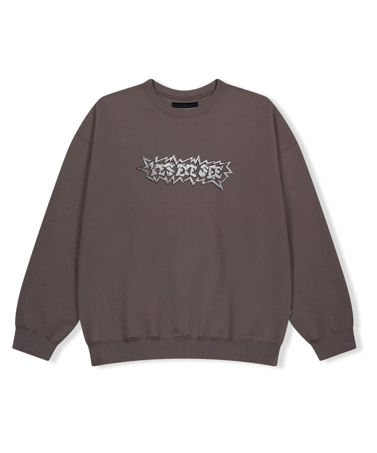 예스아이씨(YESEYESEE) Y.E.S Steel Logo Sweatshirt Cocoa