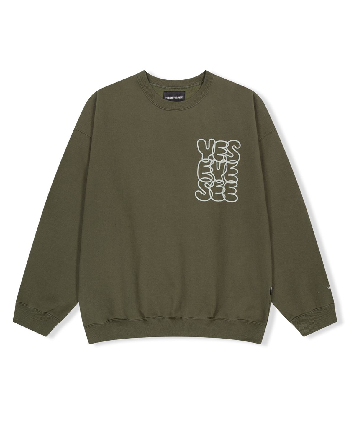 예스아이씨(YESEYESEE) C-Logo Sweatshirt Khaki