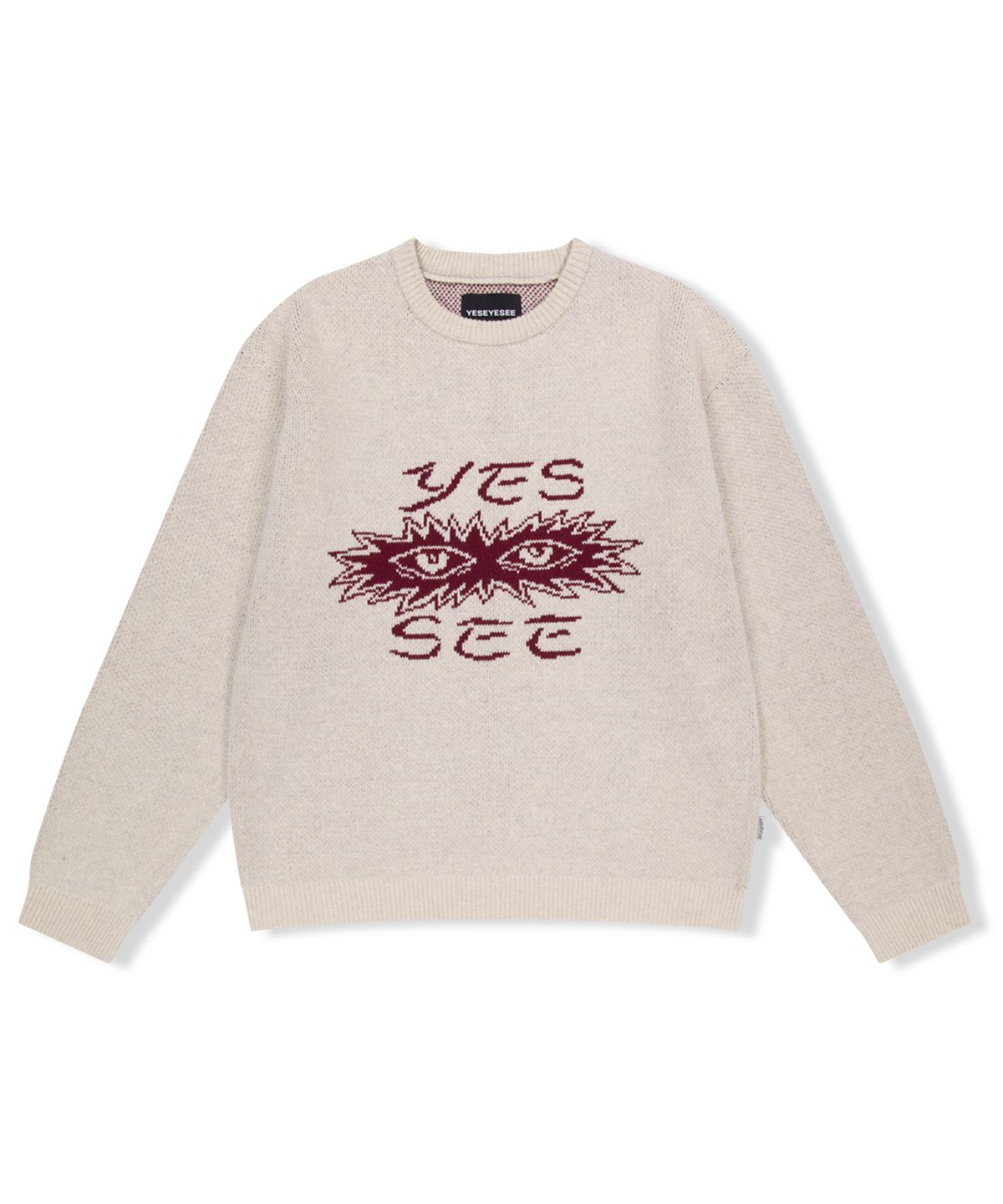 예스아이씨(YESEYESEE) Eye Knit Pullover Sweater Oatmeal