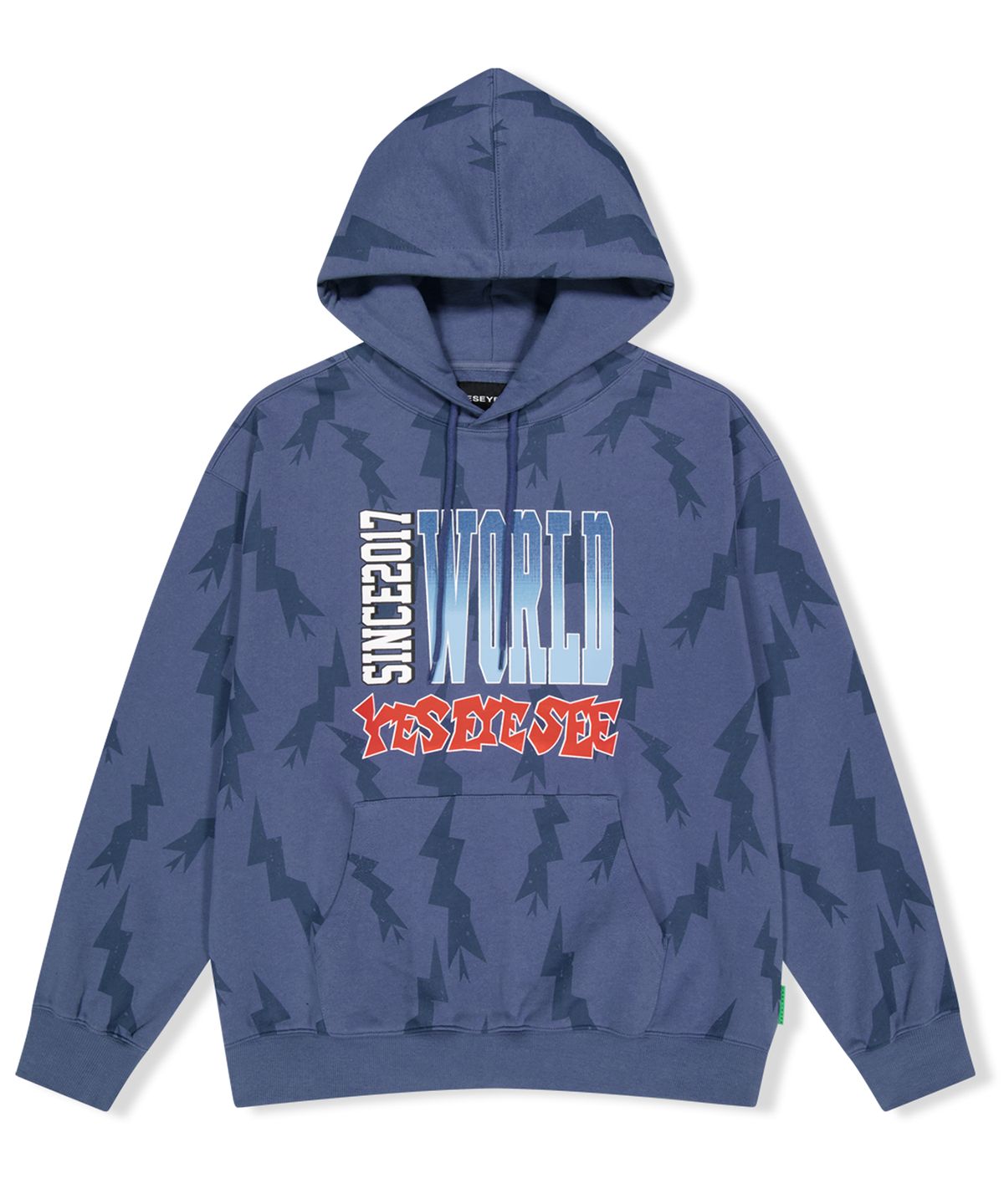 예스아이씨(YESEYESEE) SN World Hoodie Smoky Blue
