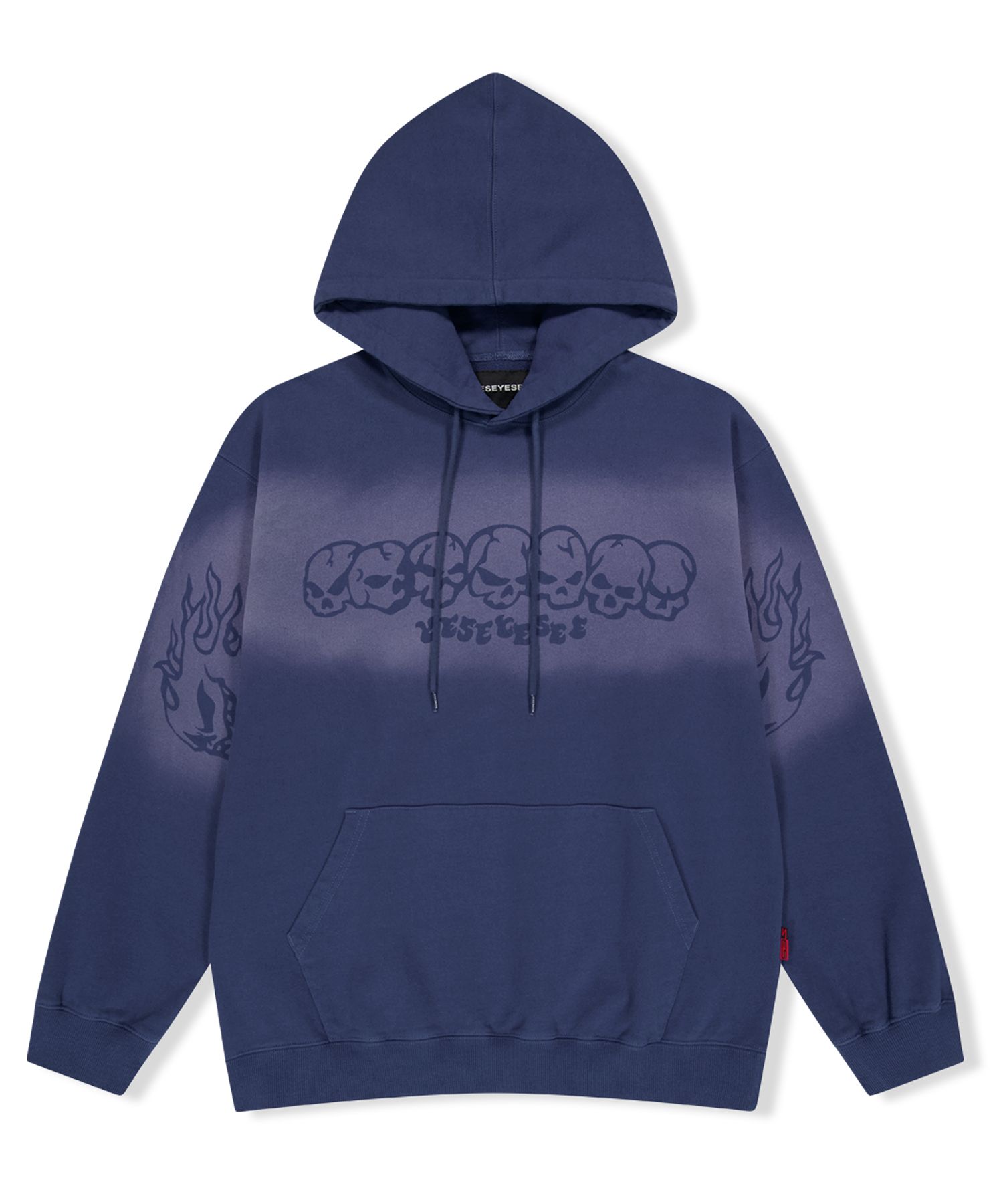 ◇YESEYESEE◇ YES Fadeout Skull Hoodie Cobalt Blue MUSINSA | YESEYESEE Y.E.S Fade-out Skull Hoodie Cobalt Blue