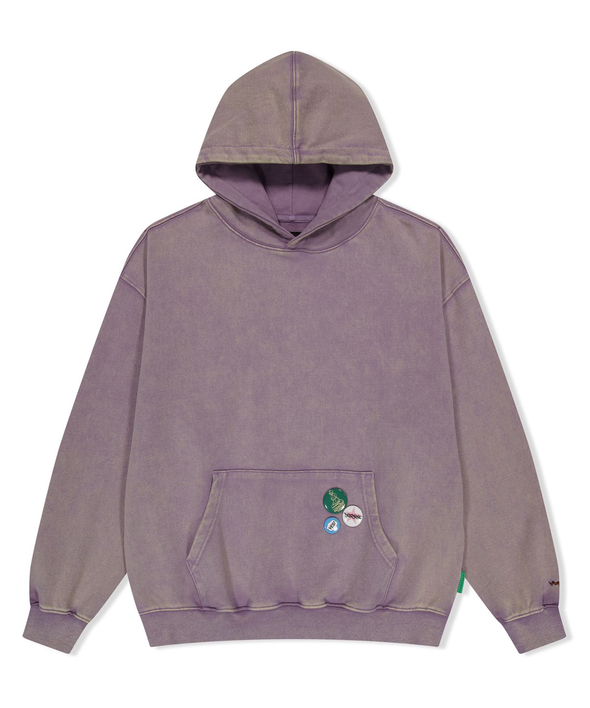 예스아이씨(YESEYESEE) Y.E.S Badges Hoodie Lavender