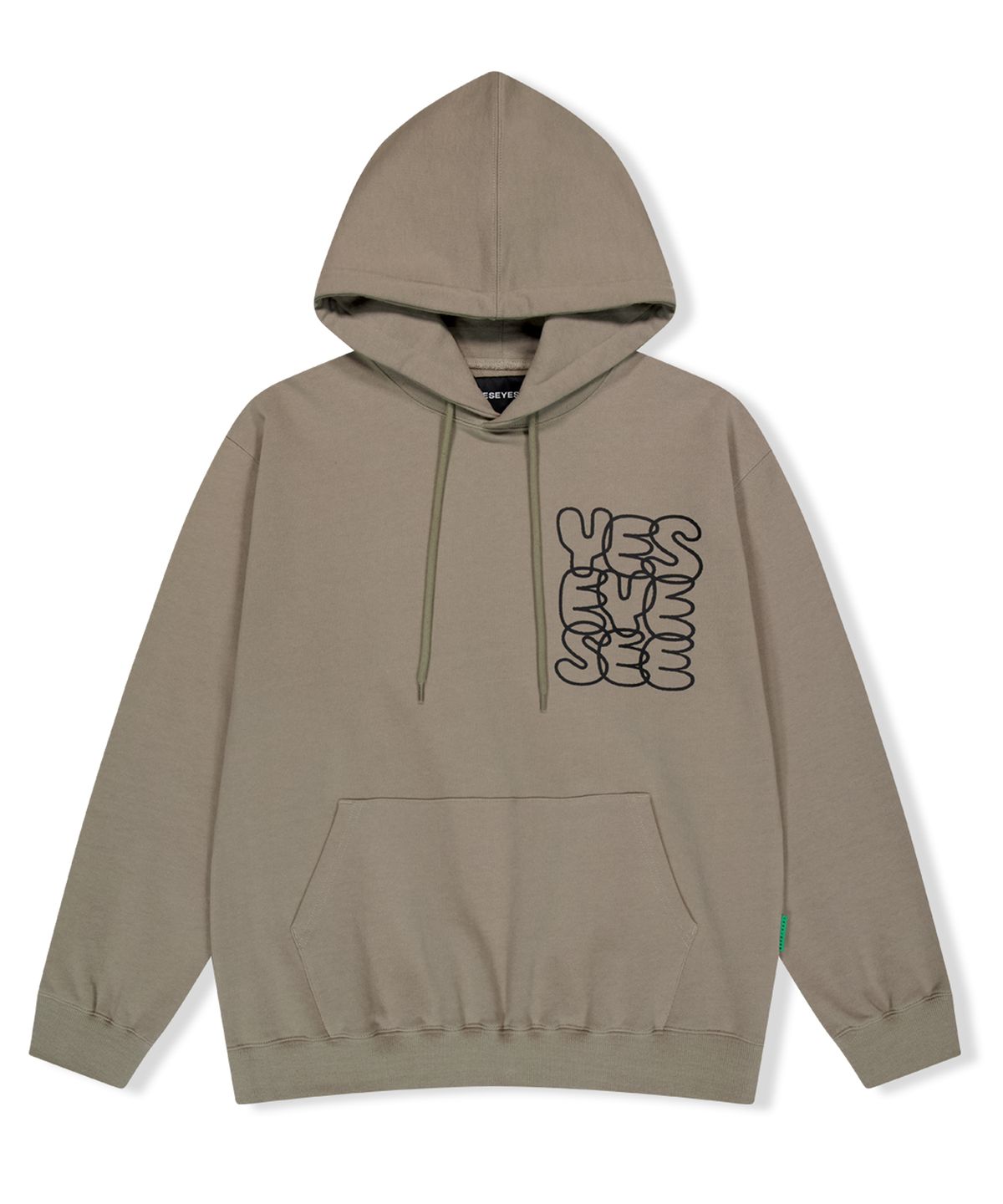 예스아이씨(YESEYESEE) C-Logo Hoodie Stone