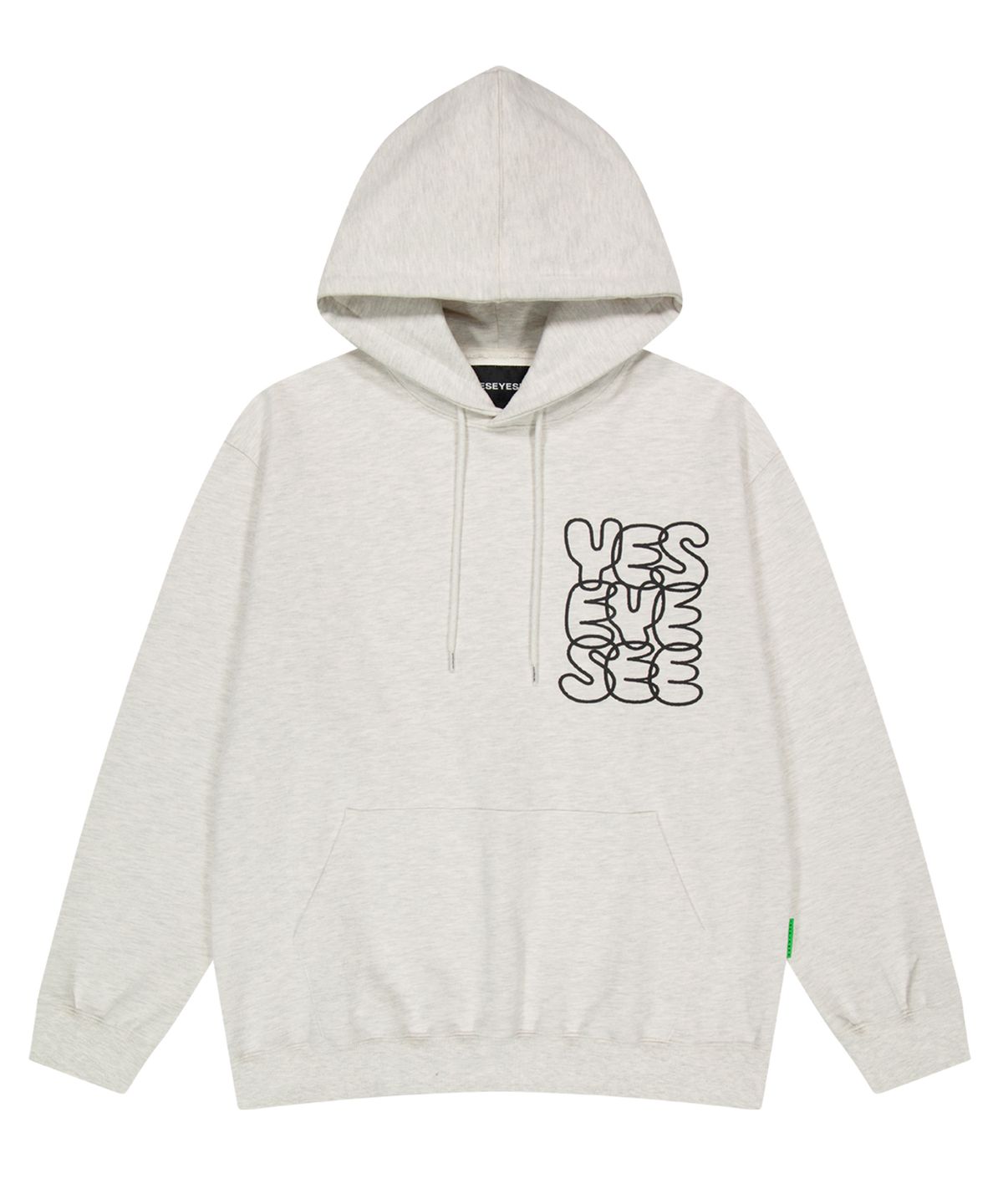 예스아이씨(YESEYESEE) C-Logo Hoodie Light Grey