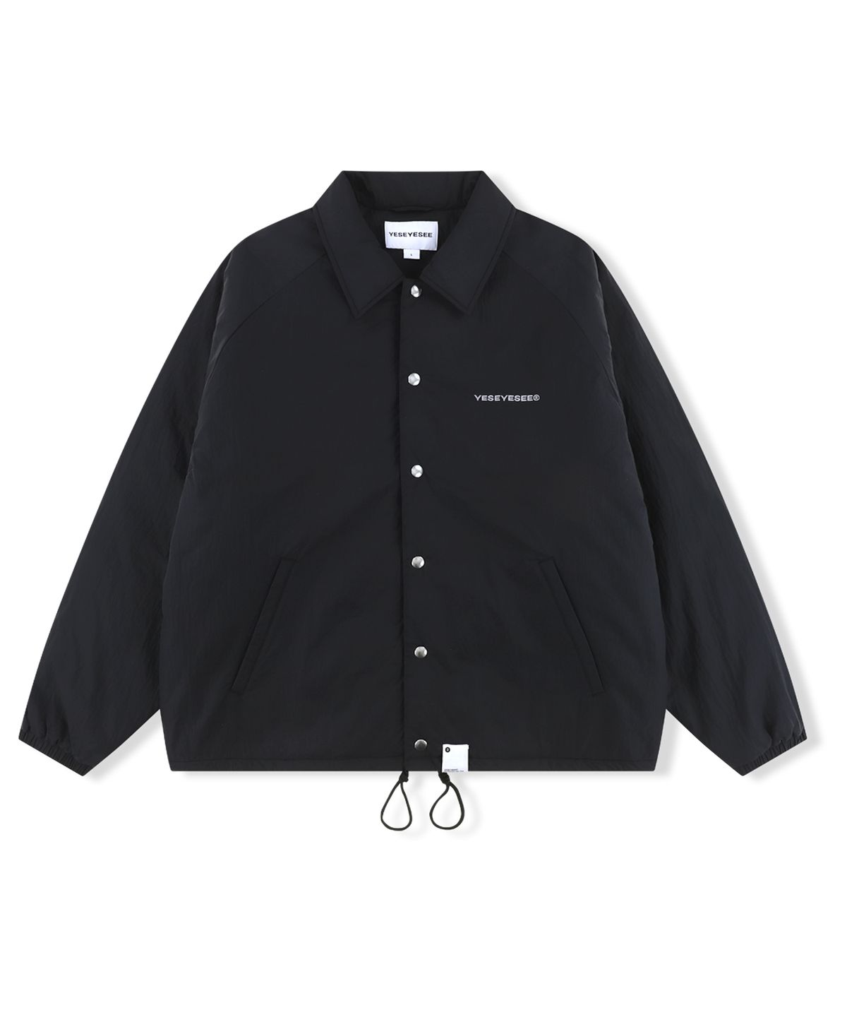 예스아이씨(YESEYESEE) Lined Stout Coach Jacket Black