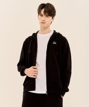 베이직 후드집업 유니 블랙