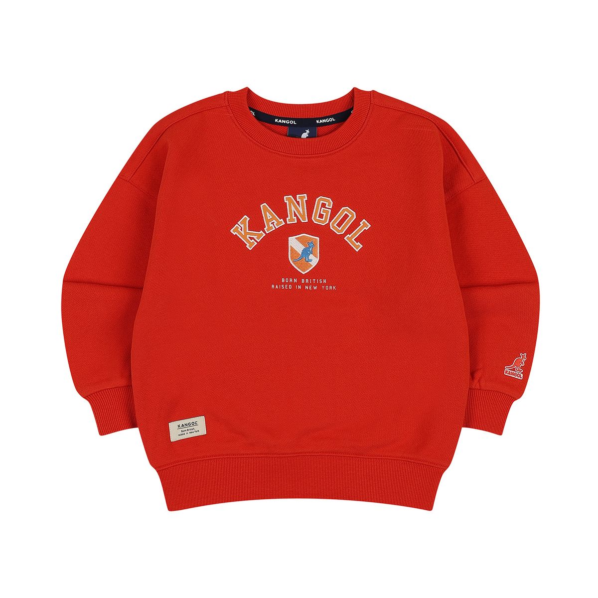 캉골키즈(KANGOL KIDS) 바시티 그래픽 스웻셔츠 QD 0002 레드