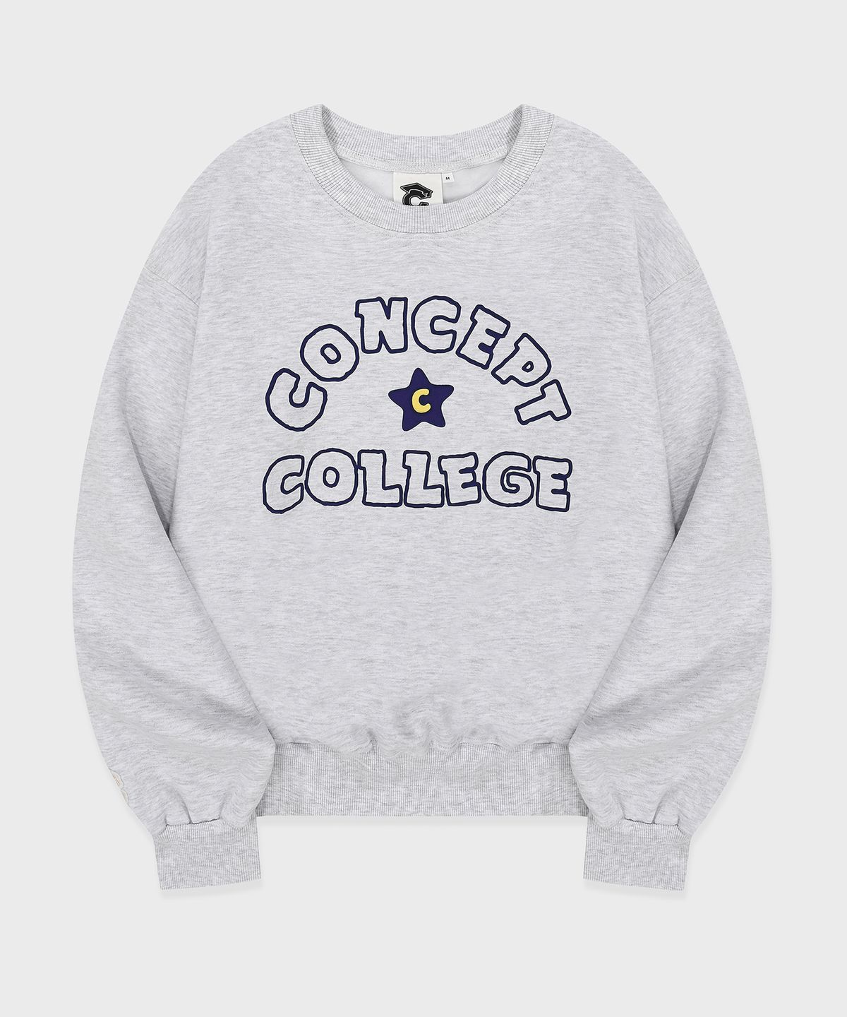 컨셉트컬리지(CONCEPTCOLLEGE) 핸드로고 스웨트셔츠 /애쉬그레이 [남녀공용]