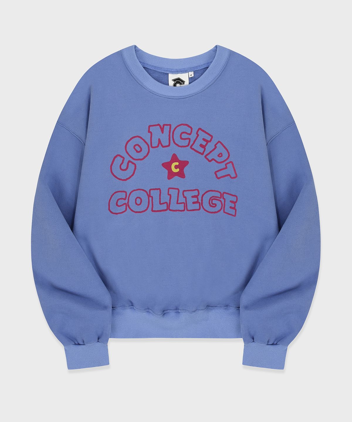 컨셉트컬리지(CONCEPTCOLLEGE) 핸드로고 스웨트셔츠 /블루 [남녀공용]