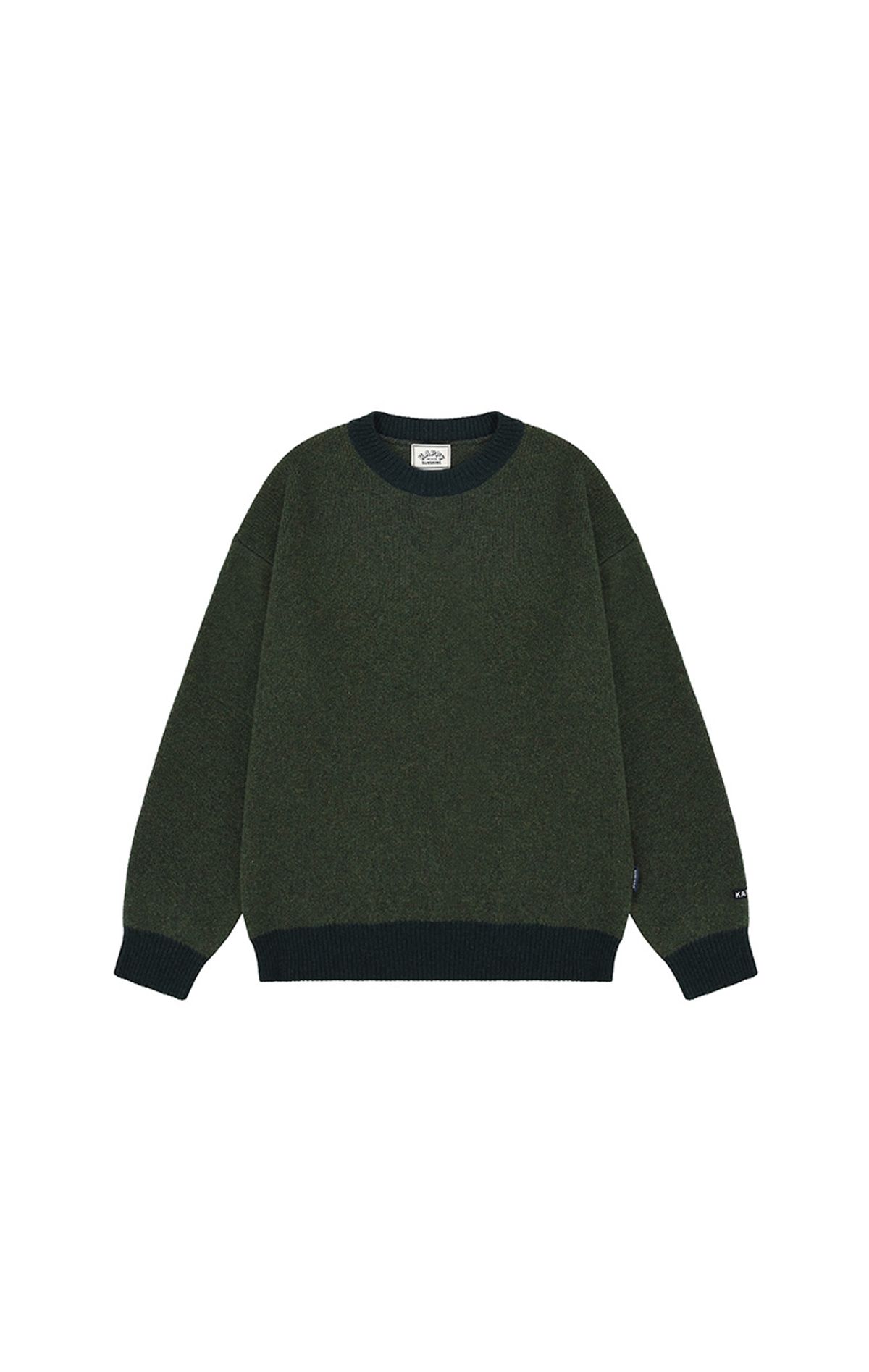 캐피디자인(KAPPY DESIGN) 링거 라운드 울 니트 (그린)