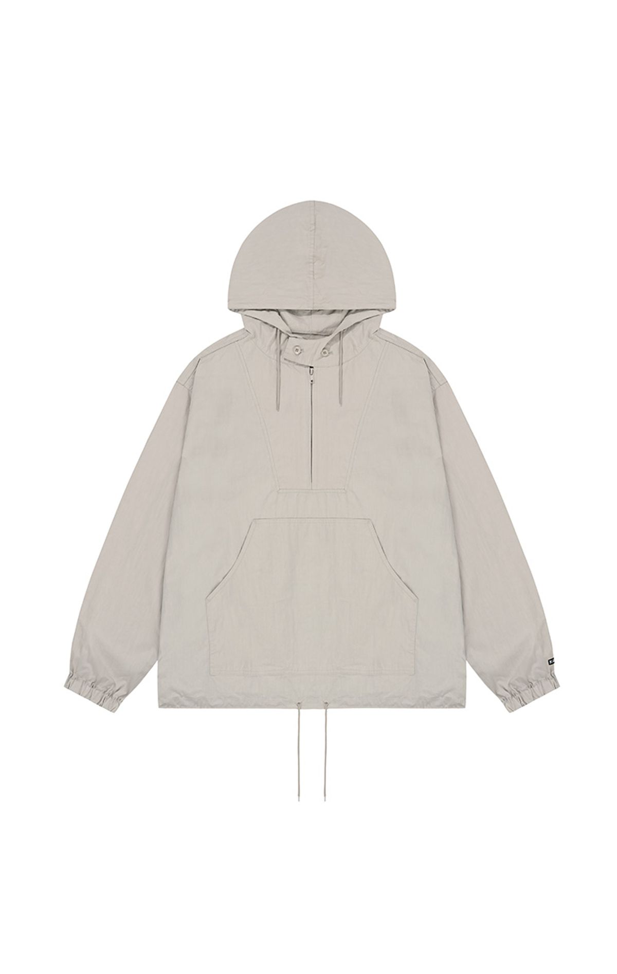 캐피디자인(KAPPY DESIGN) 버튼 후디 아노락 (라이트 그레이)