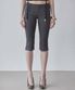 90s Cotton Capri Pants Charcoal