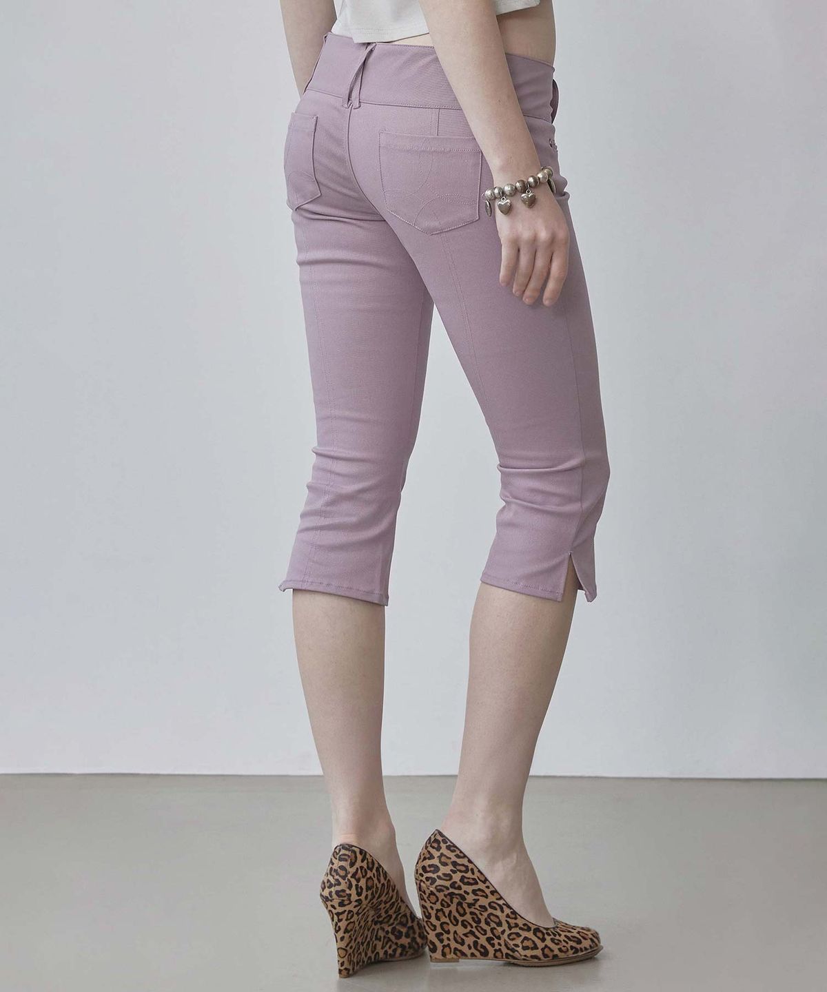 스컬프터(SCULPTOR) 90s Cotton Capri Pants Mauve