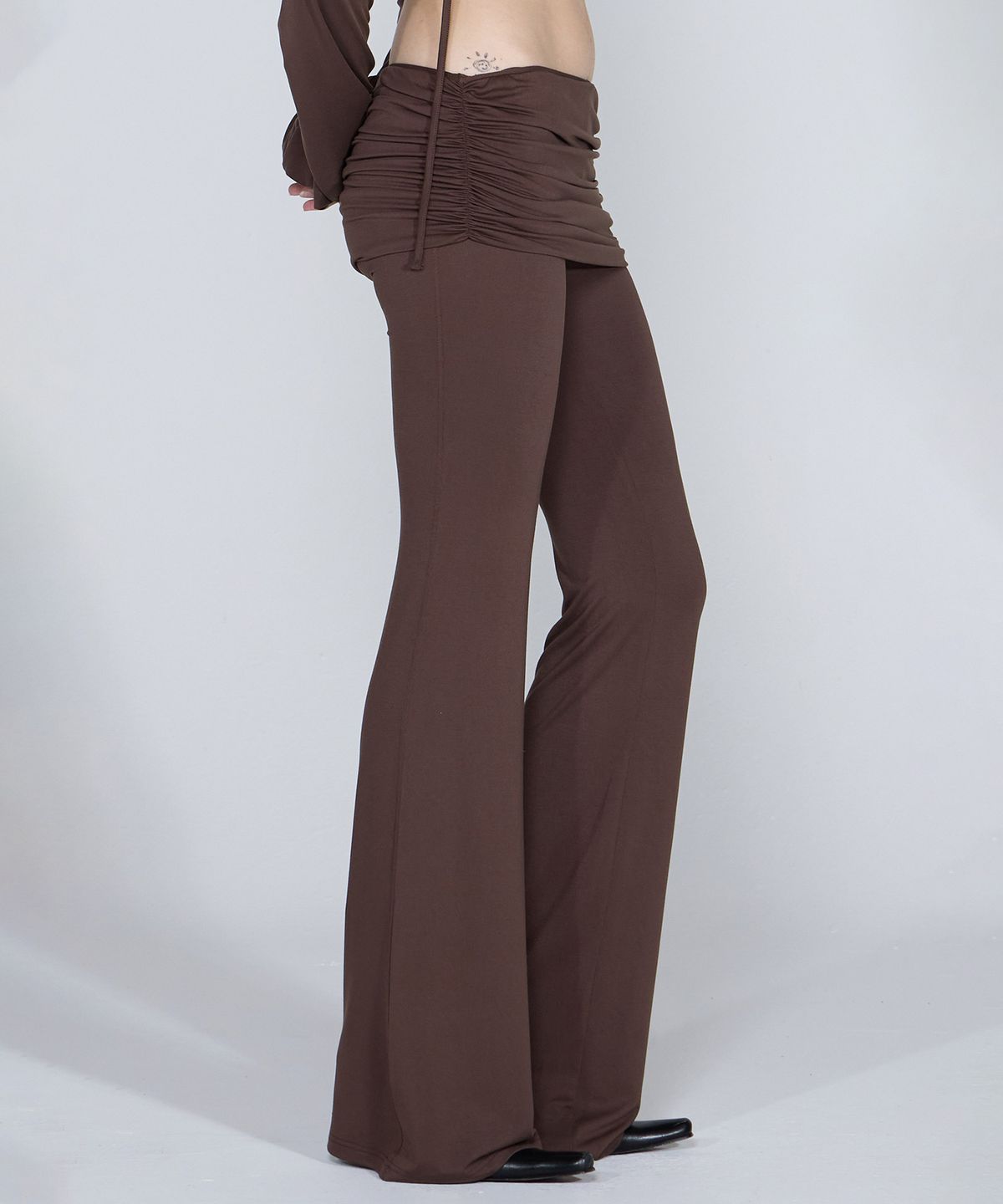 스컬프터(SCULPTOR) Jersey Lowrise Track Pants Brown