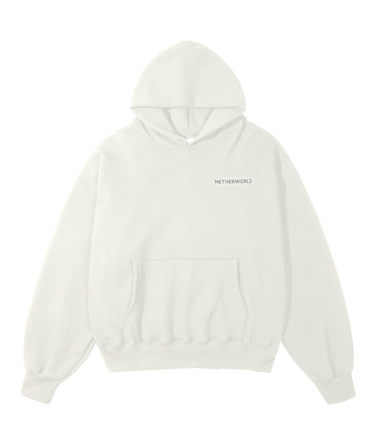 네더월드(NETHERWORLD) IN-HOUSE ONLY HOODIE SOFT WHITE