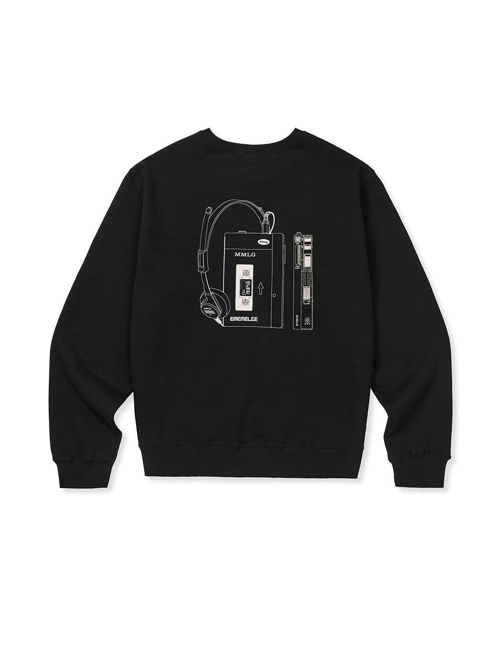 さらに100円引き◆MMLG◆WALKMAN SWEAT MUSINSA | MMLG [Mmlg] WALKMAN SWEAT (EVERY BLACK)