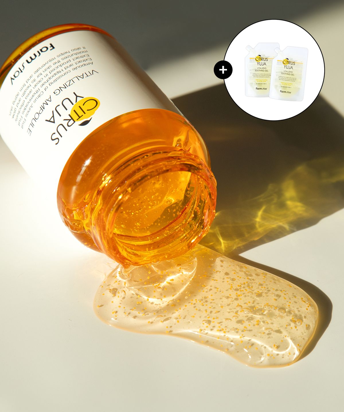 팜스테이(FARMSTAY) 시트러스 유자 바이탈라이징 앰플 250ml (+수딩젤 100ml x 2개)