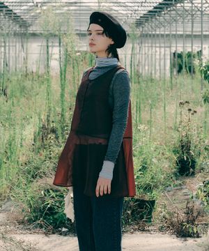 SEE-THROUGH SILKY DRESS(WN)