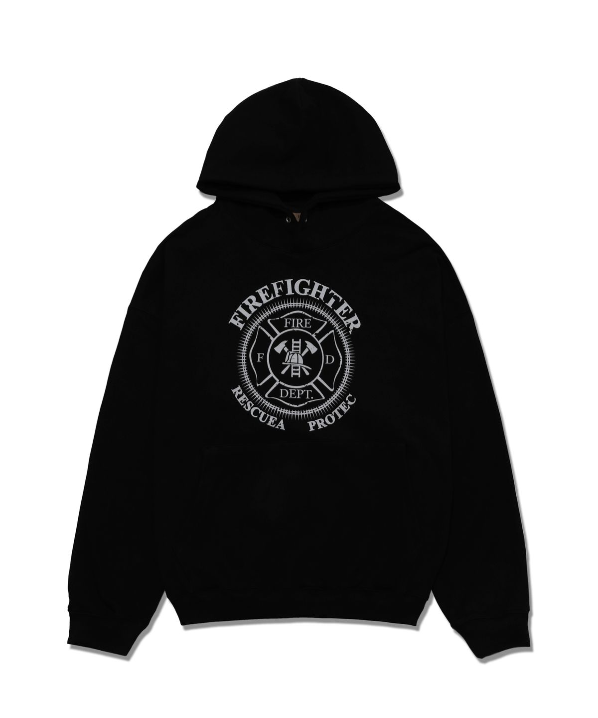 아이아우어(IOUWER) (-er Series)Firefighter hoodie black