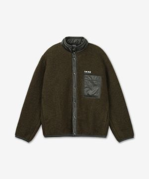 이완 후리스 점퍼 - 카키 / WVBCAM02855JAC