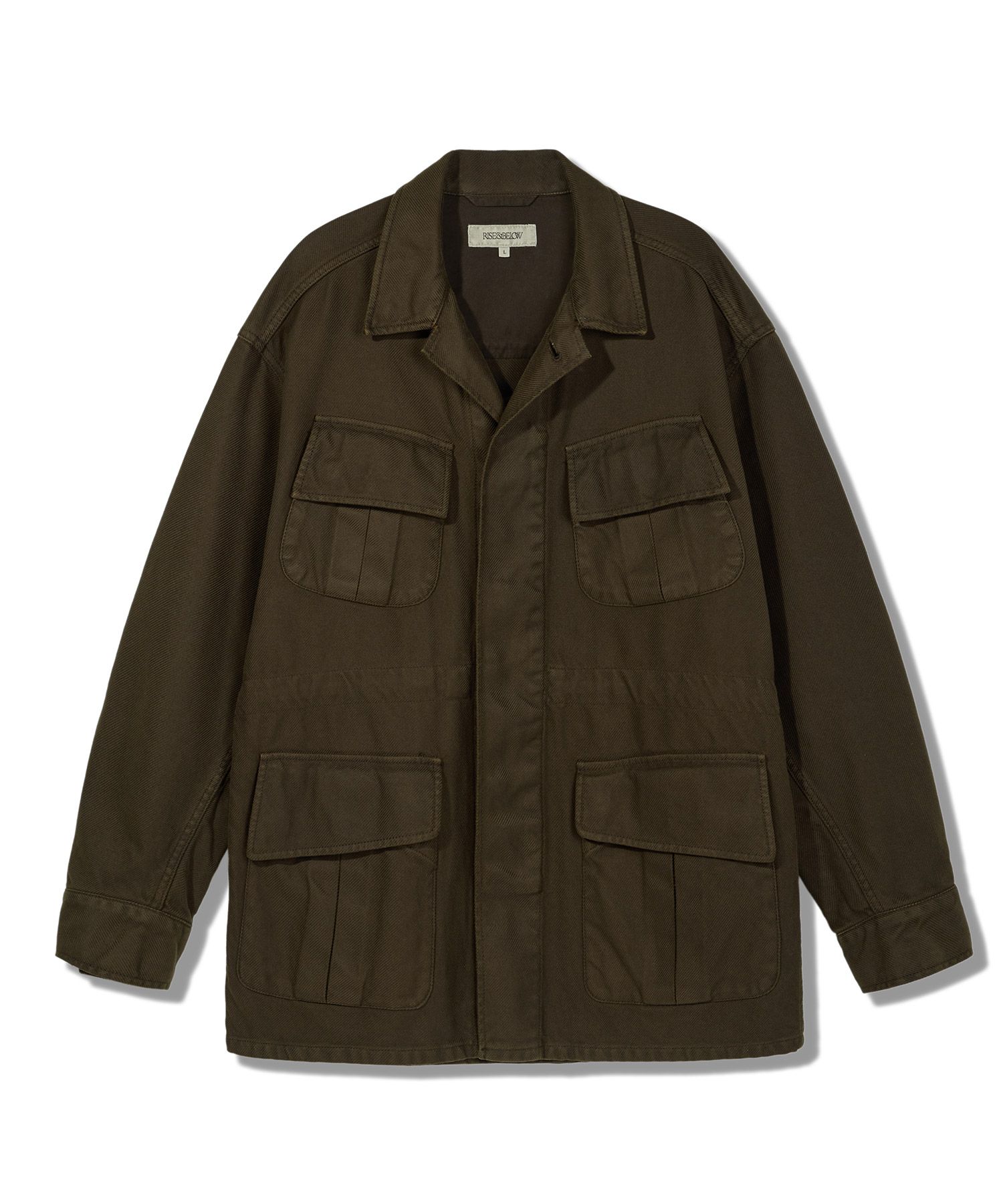 MUSINSA | RISE&BELOW [MOLESKIN] Jungle Fatigue Jacket Dark Olive