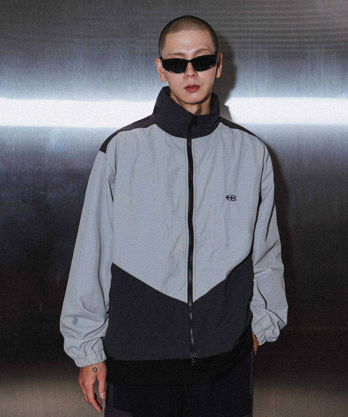 버닝카포네(BURNING CAPONE) BC Block Windbreaker 그레이