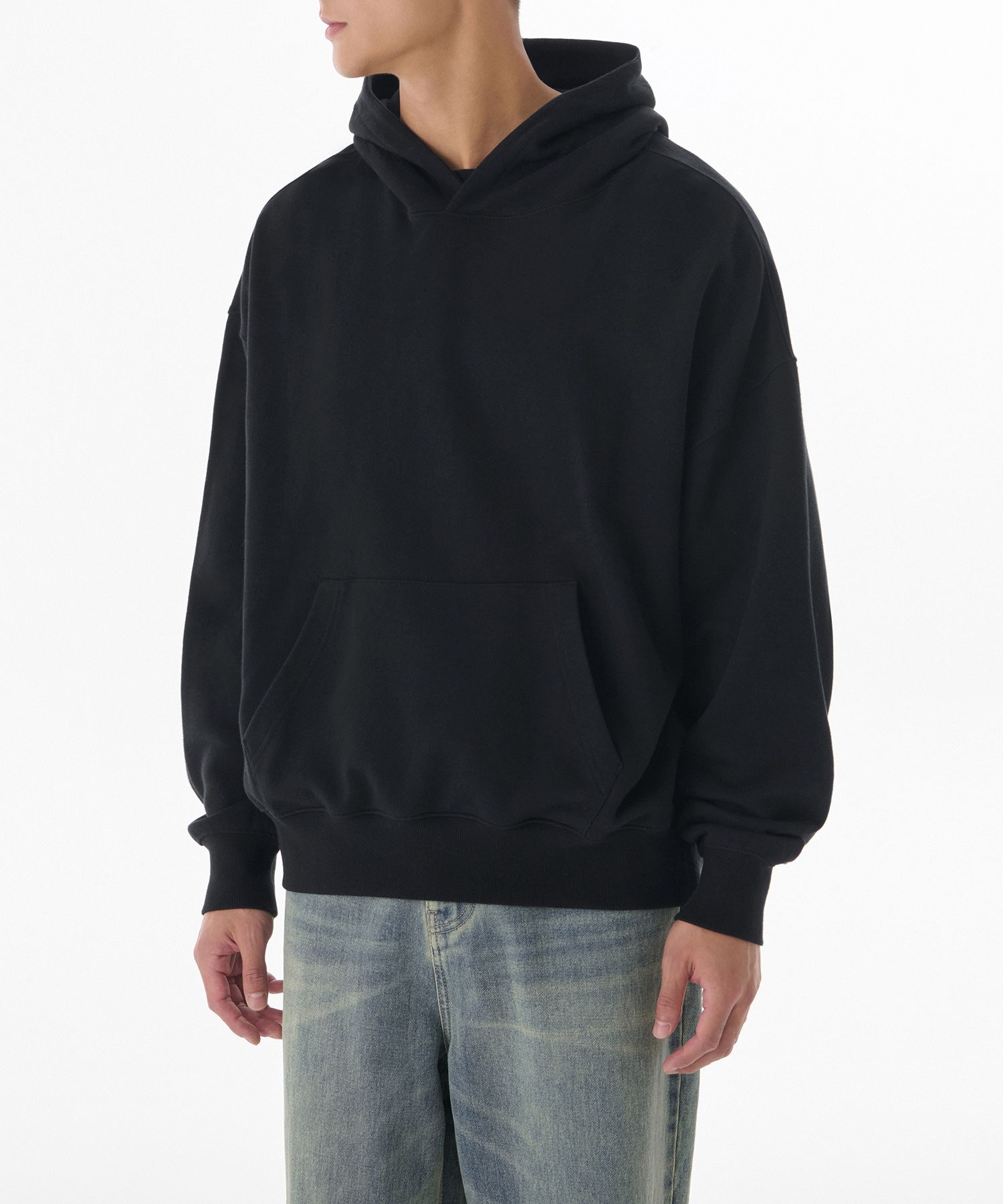 MUSINSA | MUSINSA STANDARD Loose Balloon Hooded Sweatshirt