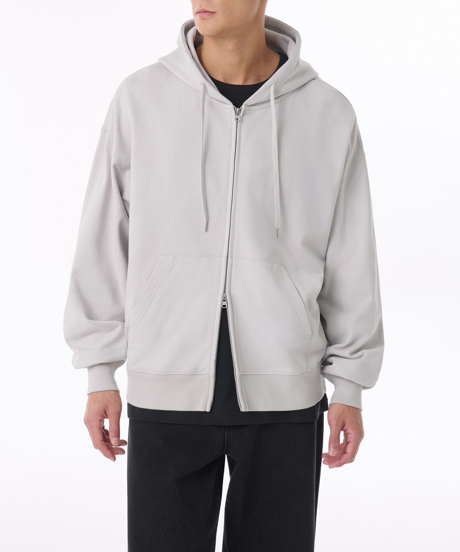 MUSINSA | MUSINSA STANDARD Loose Balloon Hooded Sweatshirt