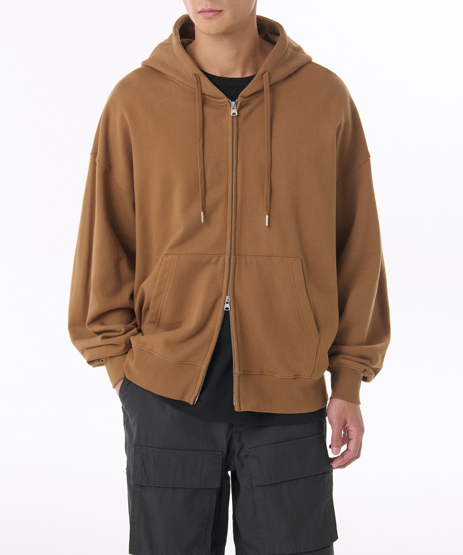 パーカー・フーディ MUSINSA STANDARD Loose Balloon Hooded Sweat Zip-Up Desert Br MUSINSA | MUSINSA STANDARD Loose Balloon Hooded Sweatshirt