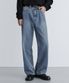 EXTRA WIDE DENIM PANTS [MEDIUM BLUE]
