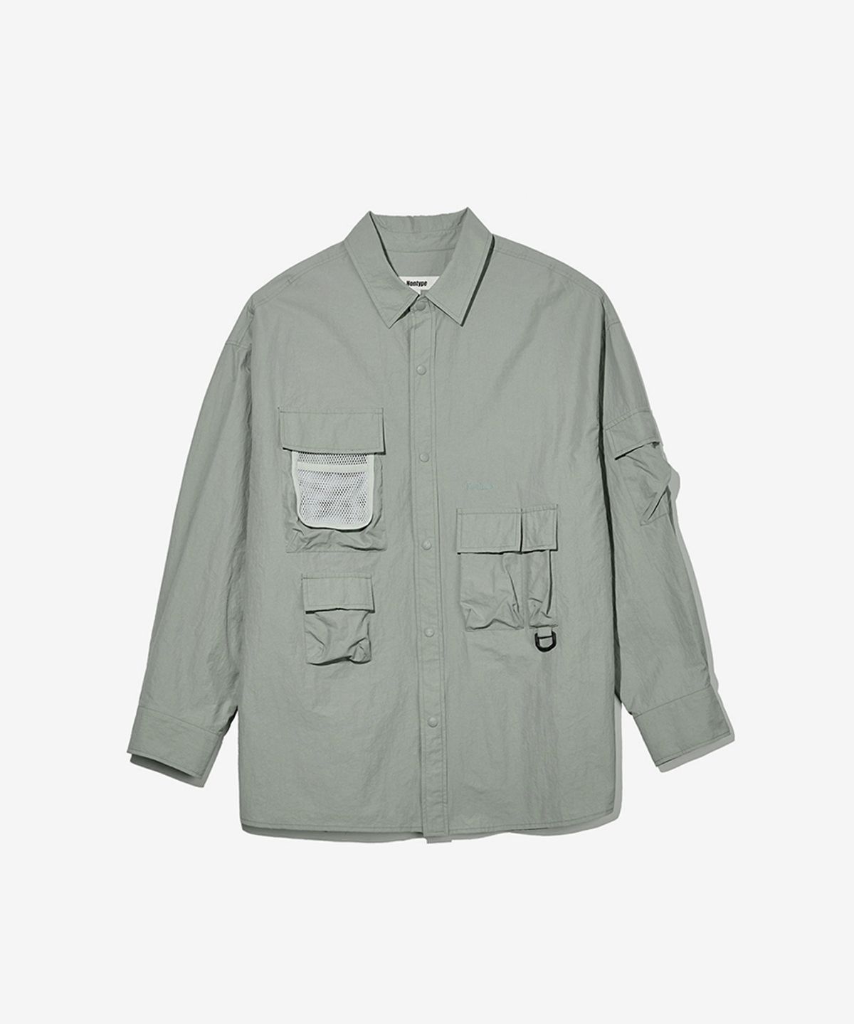 논타입(NONTYPE) MESH CARGO SHIRTS (GRAY)