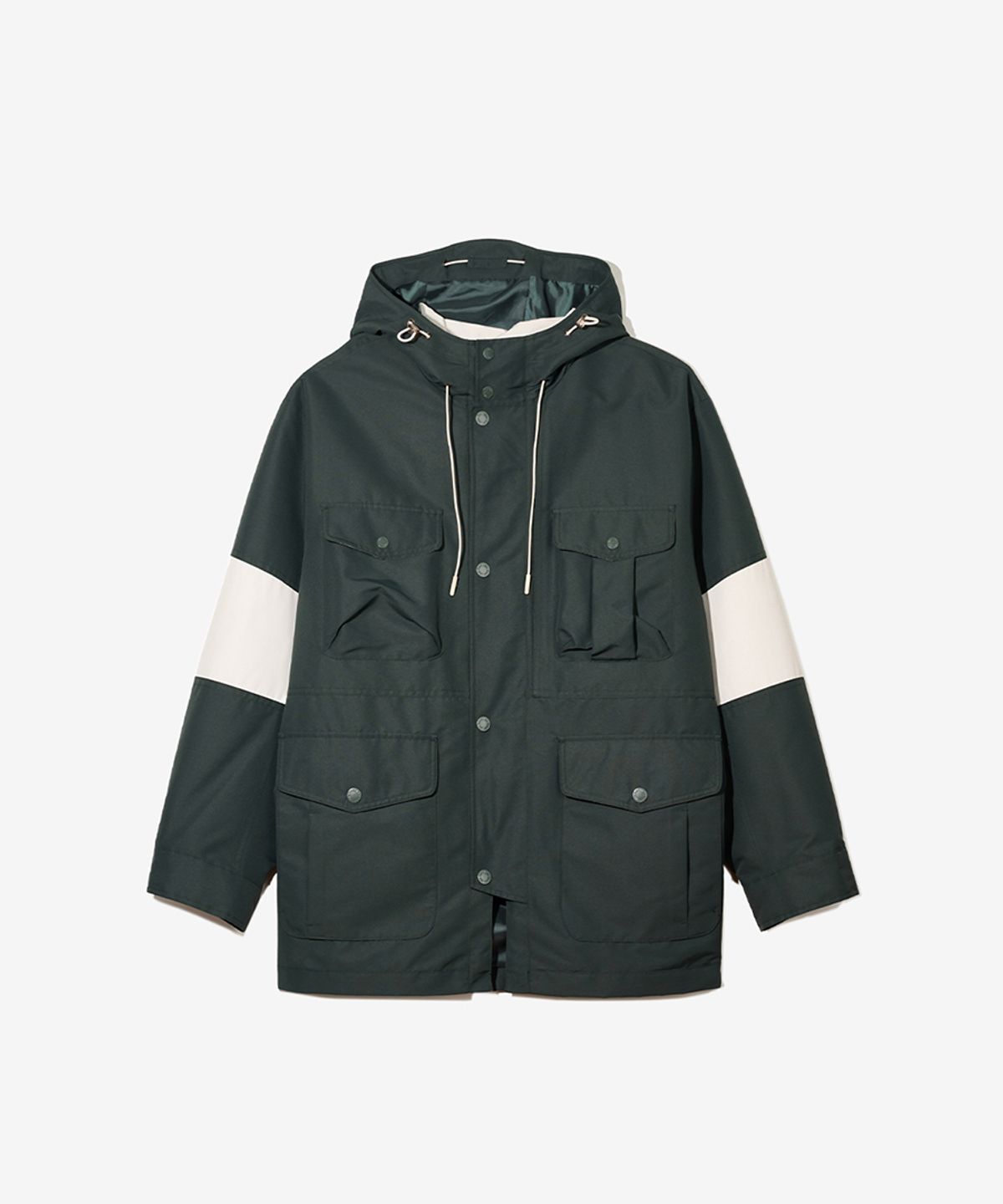 논타입(NONTYPE) SLEEVE BLOCKED JUMPER (GREEN)