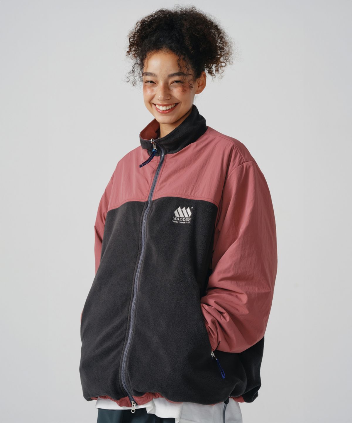 매든(MADDEN) FUNNY REVERSIBLE JACKET PINK