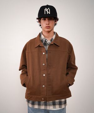 TRUCKER PATCH JACKET - BROWN