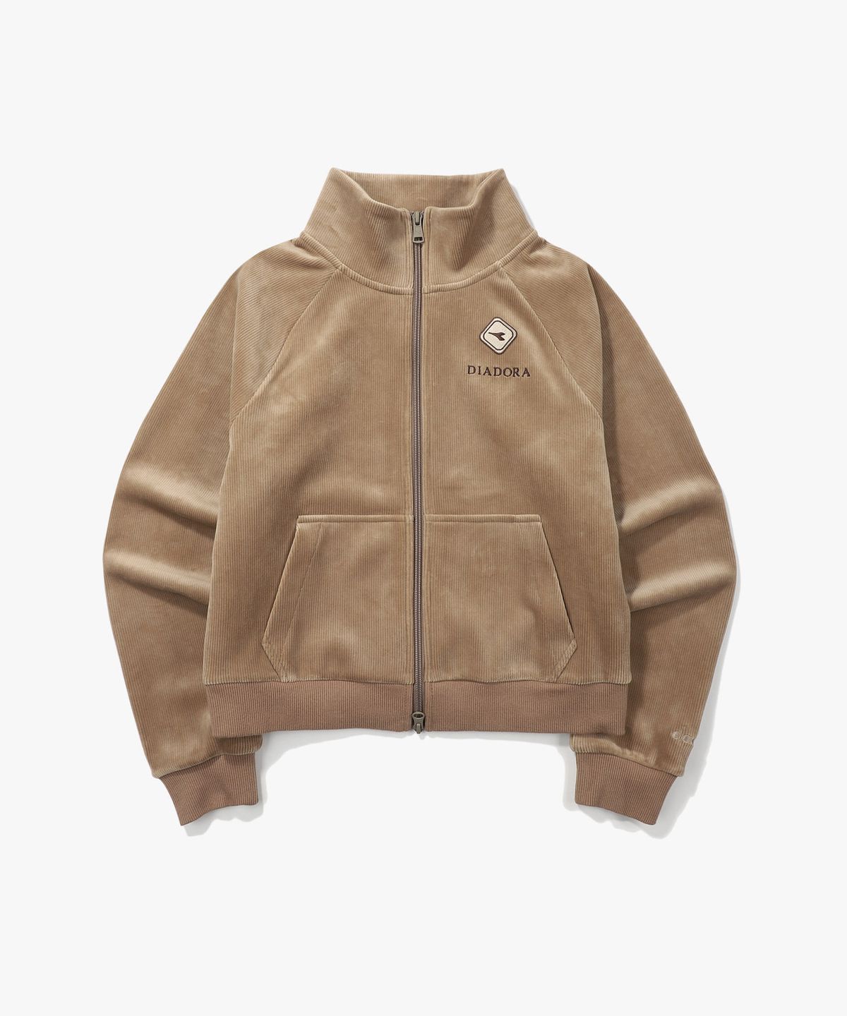 디아도라(diadora) 트렌토 코듀로이 집업 자켓 우먼 BROWN