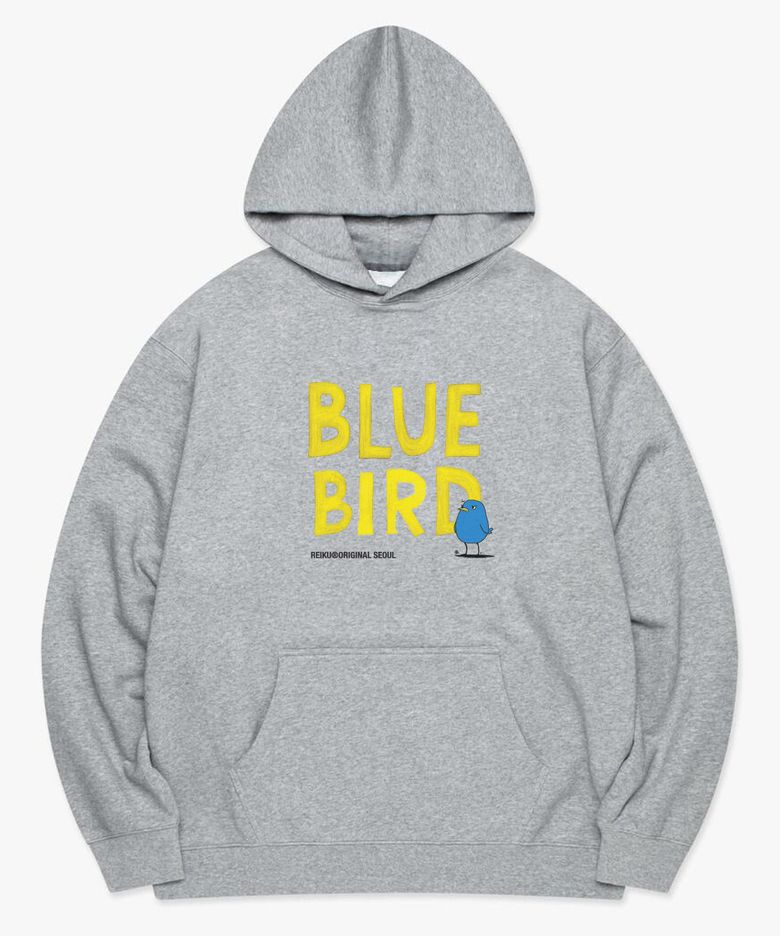 RK blue bird gray hoodie 블루버드 그레이 후드티