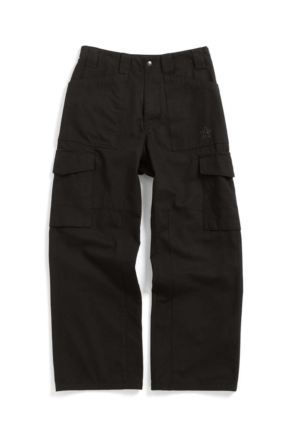 해칭룸(HATCHINGROOM) VTG Star Fatigue Pants Washed Black
