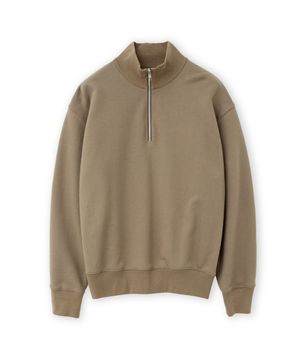 소프트 스웻 하프 집업, 라이트 브라운