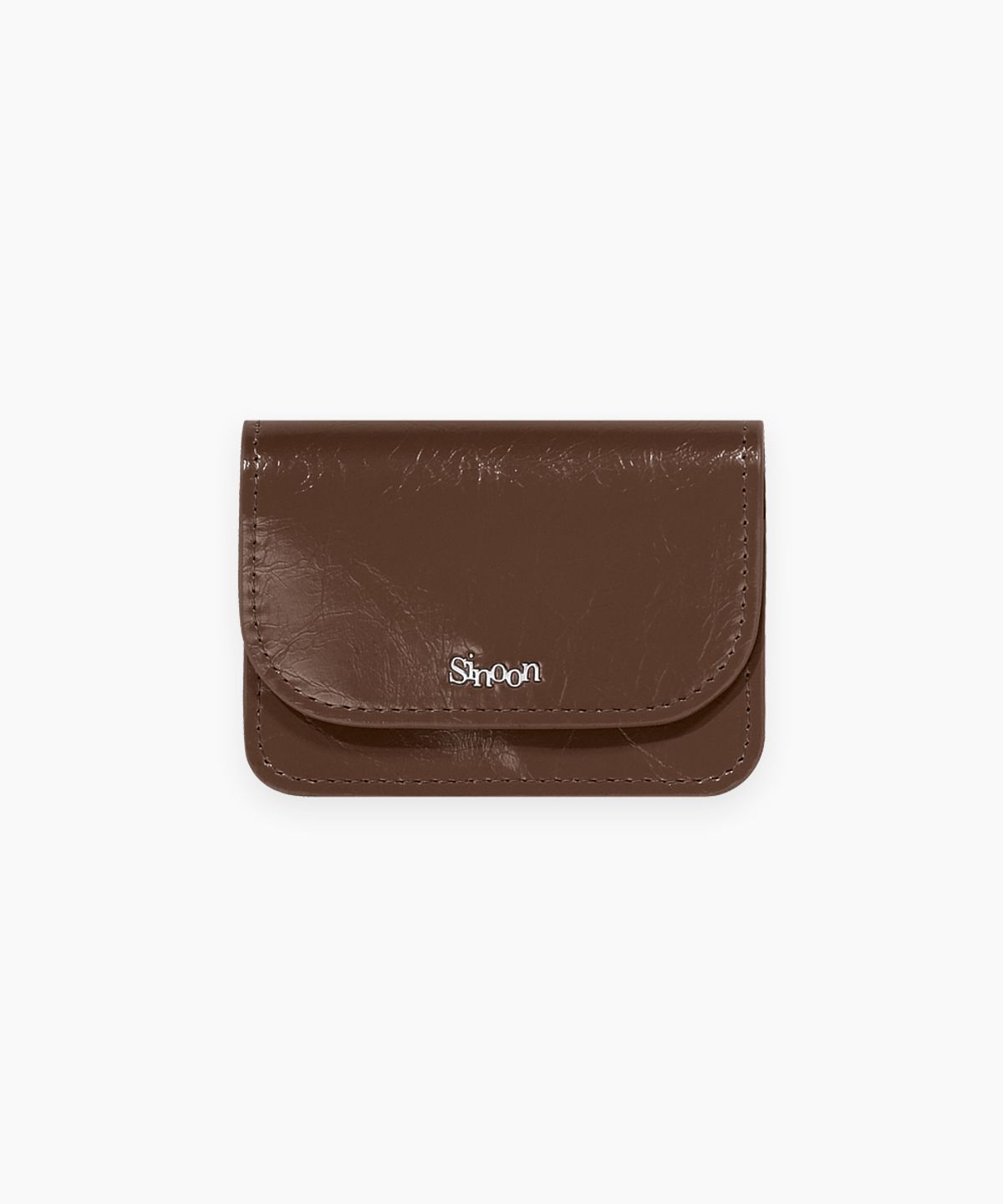 시눈(SINOON) Sinoon Logo Card Wallet (Brown)