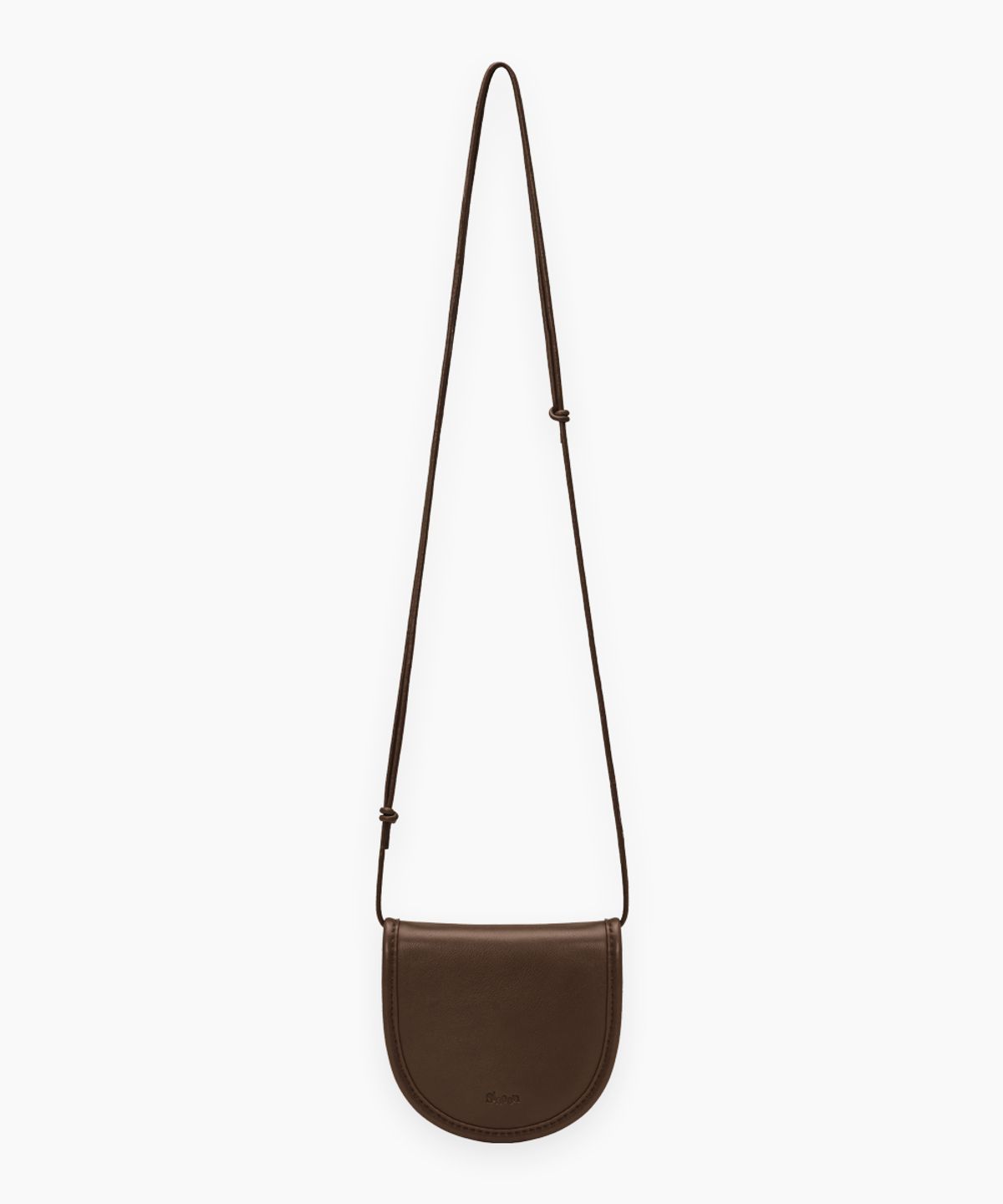 시눈(SINOON) Round Coin Bag (Deep Brown)