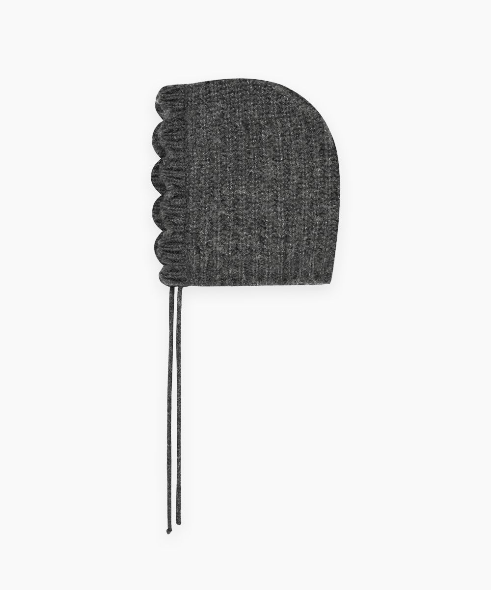 SINOON シヌーン Knit Bonnet Hat (gray)