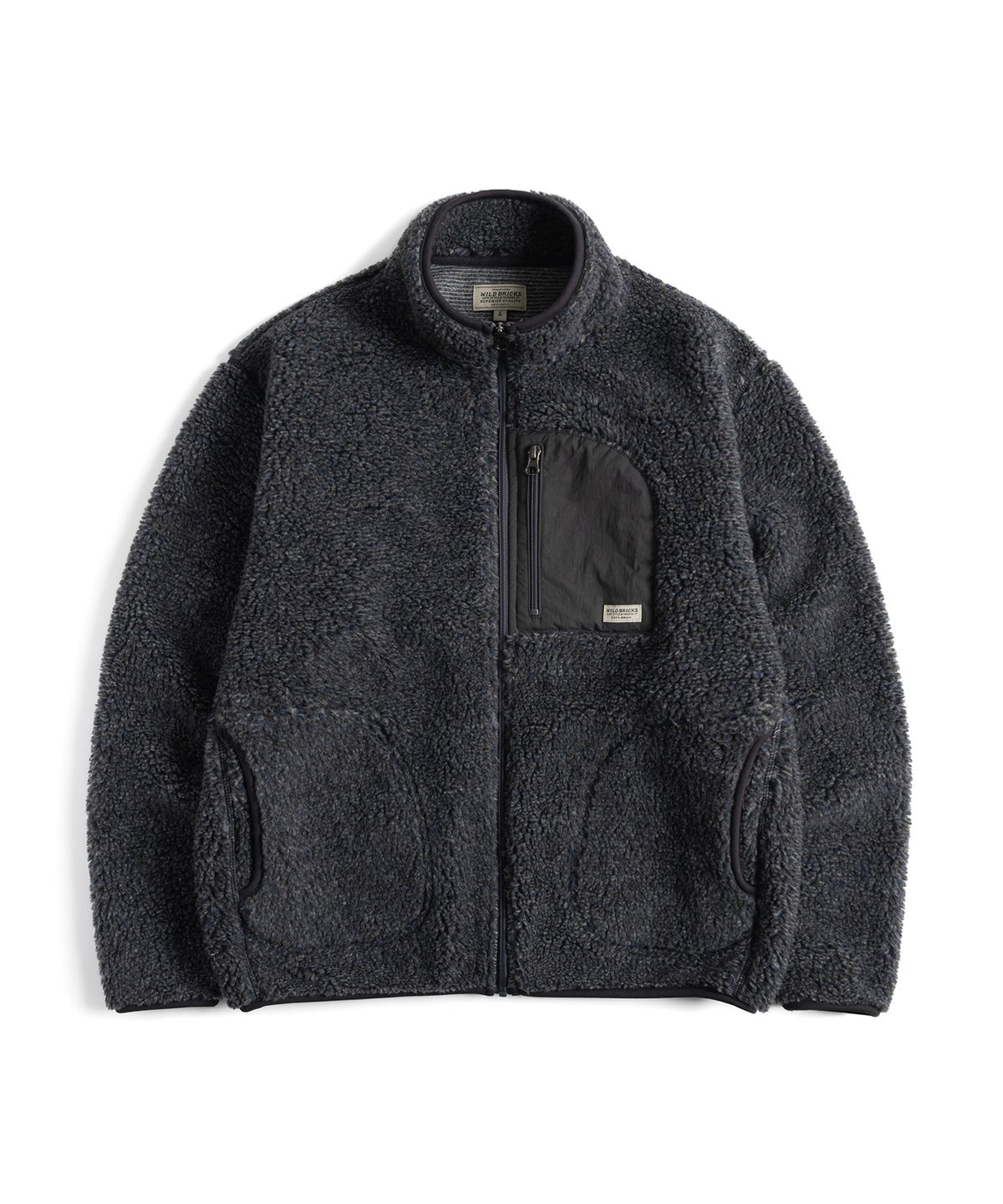 와일드 브릭스(WILD BRICKS) TCM FLEECE JACKET (charcoal)